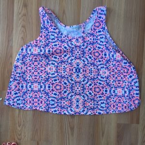 Tank top with open back